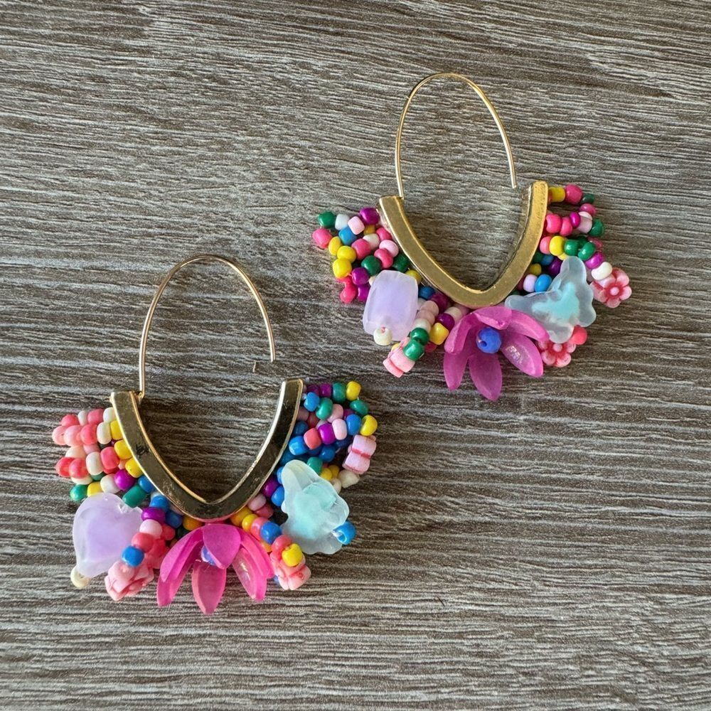 Bohemian hoop earrings N575